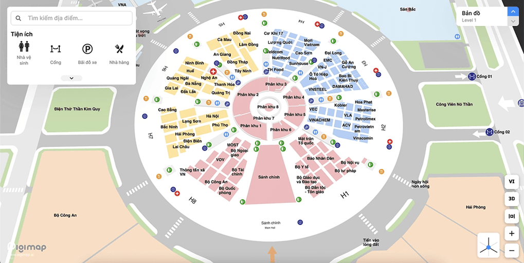 Digimap × VEC Showcase: Bản đồ số 3D Made in Việt Nam tại Triển lãm 80 năm